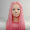 Washable Hair Styling Mannequin Head Hairdresser Training Manikin Head Pink