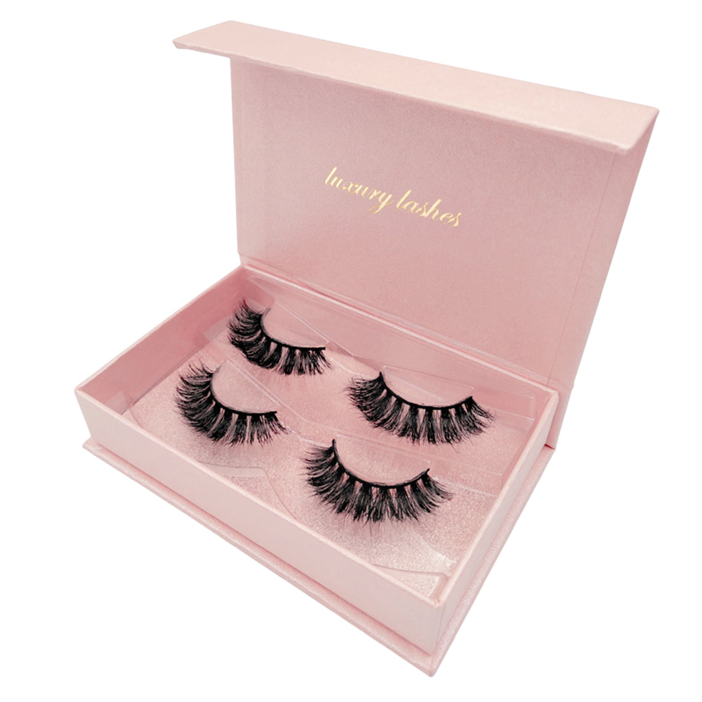 2 Pair Reusable Fluffy Mink False Eyelashes 3D Long Thick Fake Lashes 03