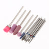 10x Nail Art Drill Bits Brush Set Manicure Polishing Head with Storage Case