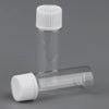 20x5ML Mini Empty Essential Oil Sample Bottles w/ Screw Caps Clear+White Cap