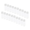 20x5ML Mini Empty Essential Oil Sample Bottles w/ Screw Caps Clear+White Cap