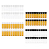 20x5ML Mini Empty Essential Oil Sample Bottles w/ Screw Caps Clear+White Cap