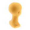 PVC Wig Display Mannequin Head Makeup Manikin Head Model for Hat Cap Glass Yellow