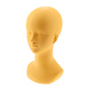 PVC Wig Display Mannequin Head Makeup Manikin Head Model for Hat Cap Glass Yellow