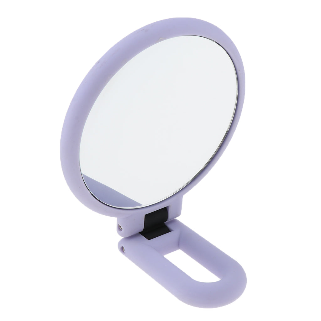 Folding Handheld Magnifying Double Sided Makeup Tabletop Travel Mirror 15X Magnifying