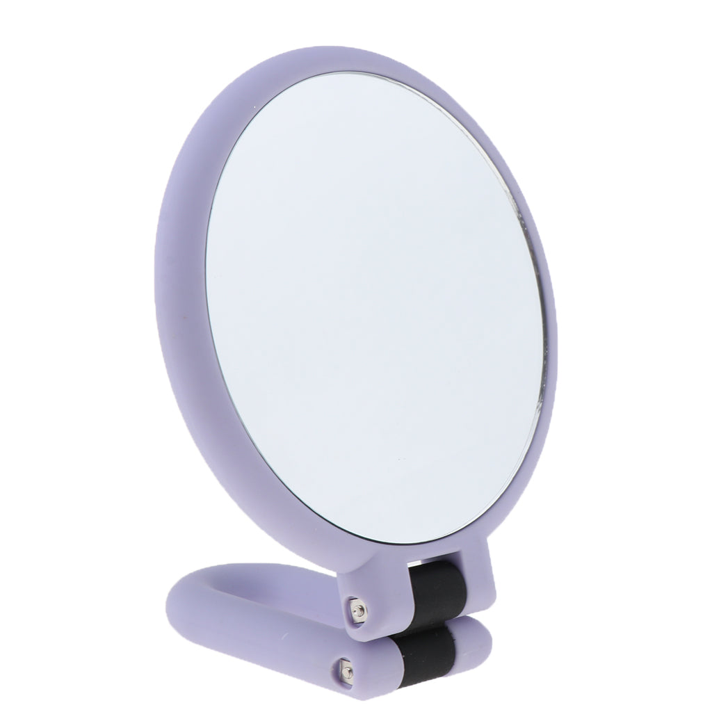 Folding Handheld Magnifying Double Sided Makeup Tabletop Travel Mirror 15X Magnifying