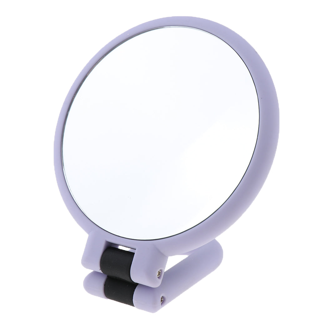 Folding Handheld Magnifying Double Sided Makeup Tabletop Travel Mirror 15X Magnifying