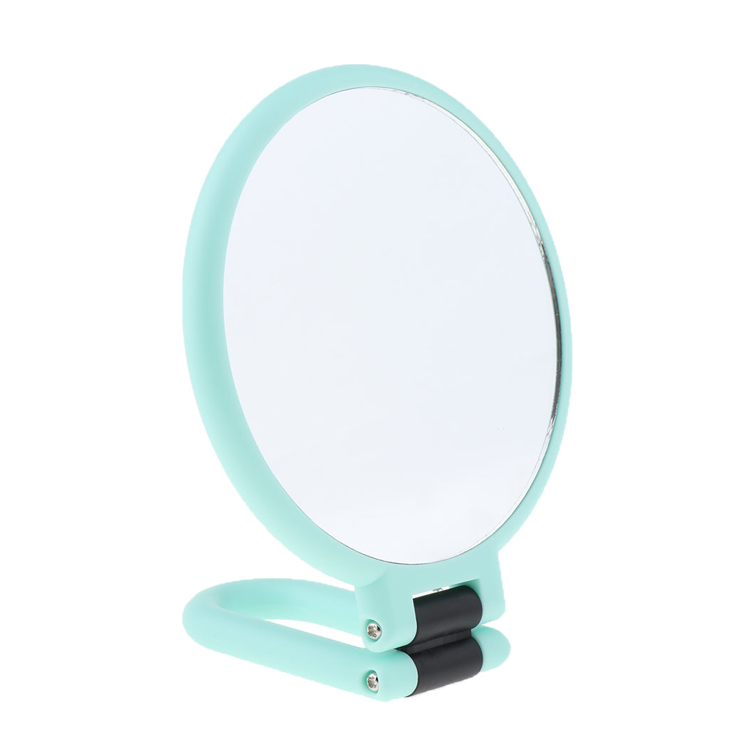 Folding Handheld Double Sided Mirror Makeup Magnifying Mirror for Travel 3X Magnifying