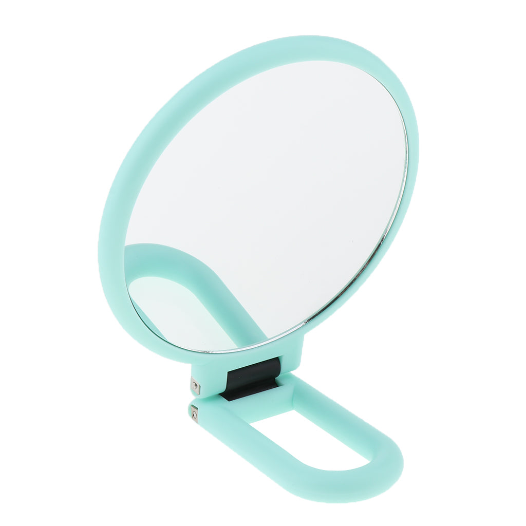 Folding Handheld Double Sided Mirror Makeup Magnifying Mirror for Travel 3X Magnifying