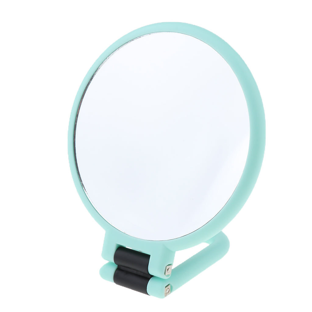 Folding Handheld Double Sided Mirror Makeup Magnifying Mirror for Travel 3X Magnifying