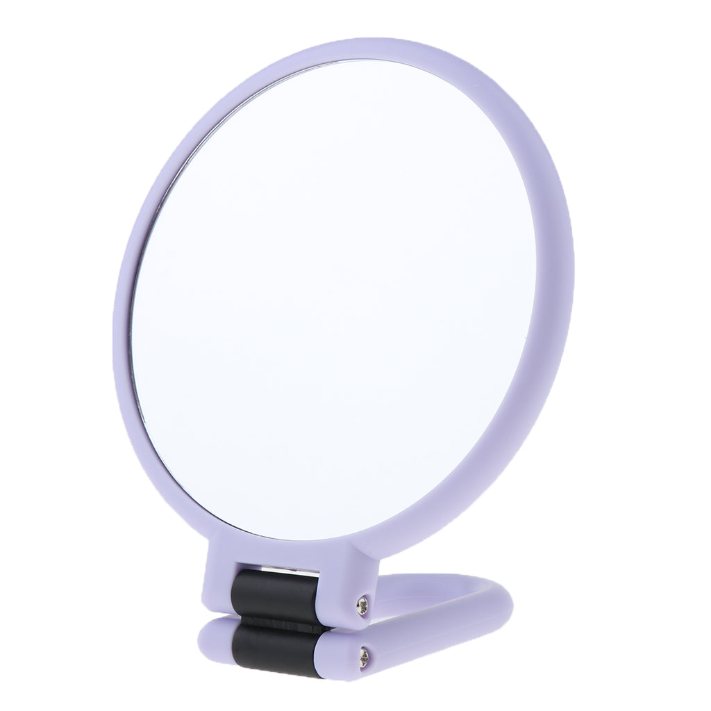 Folding Handheld Magnifying Double Sided Makeup Tabletop Travel Mirror 3X Magnifying