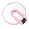 Portable Double Sided Round Handheld Magnifying Makeup Mirror 3X Magnify