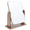 Desktop High Definition Makeup Mirror with Wood Frame Free-Standing Large