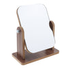 Desktop High Definition Makeup Mirror with Wood Frame Free-Standing Small