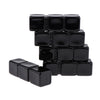 5pcs Square Empty Refillable Plastic DIY Lipstick Balm Lip Gloss Tubes Black