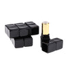 5pcs Square Empty Refillable Plastic DIY Lipstick Balm Lip Gloss Tubes Black