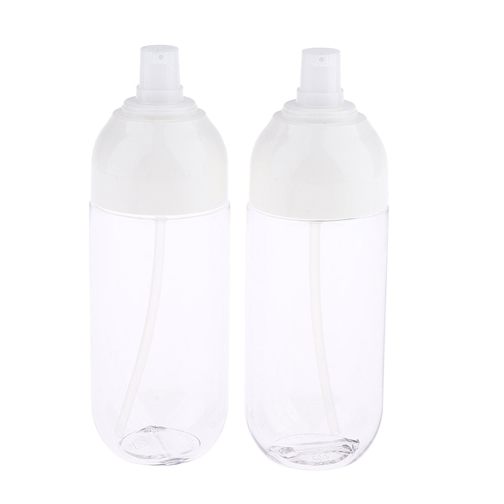 2Pcs Refillable Empty Cream Shampoo Lotion Pump Bottles with Cap 150ml