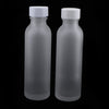 2pcs Empty Refillable Frosted Glass Pump Press Bottles for Emulsion 120ml