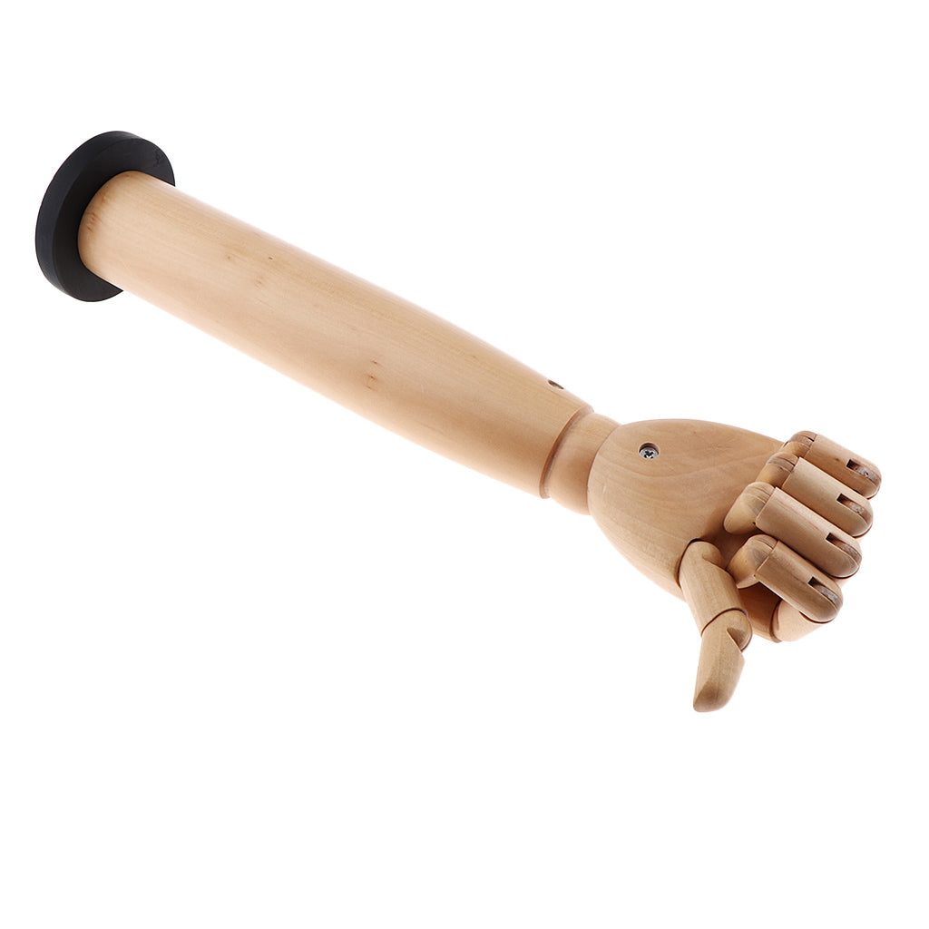 Wooden Hand Model Flexible Display Manicure Practice Painting Mannequin Hand