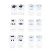 Pack 20pcs Clear Empty Glass Refillable Vials Powder Liquid Containers Blue 3ml