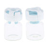 Pack 20pcs Clear Empty Glass Refillable Vials Powder Liquid Containers Blue 3ml