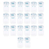 Pack 20pcs Clear Empty Glass Refillable Vials Powder Liquid Containers Blue 3ml