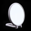 Round Handheld Double Side Makeup Mirror Magnifying Mirror w/ Hanger Hole X10