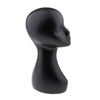 ABS Female Mannequin Manikin Head Wig Jewelry Hat Cap Display Model Matte Black 40cm