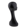 ABS Female Mannequin Manikin Head Wig Jewelry Hat Cap Display Model Matte Black 50cm