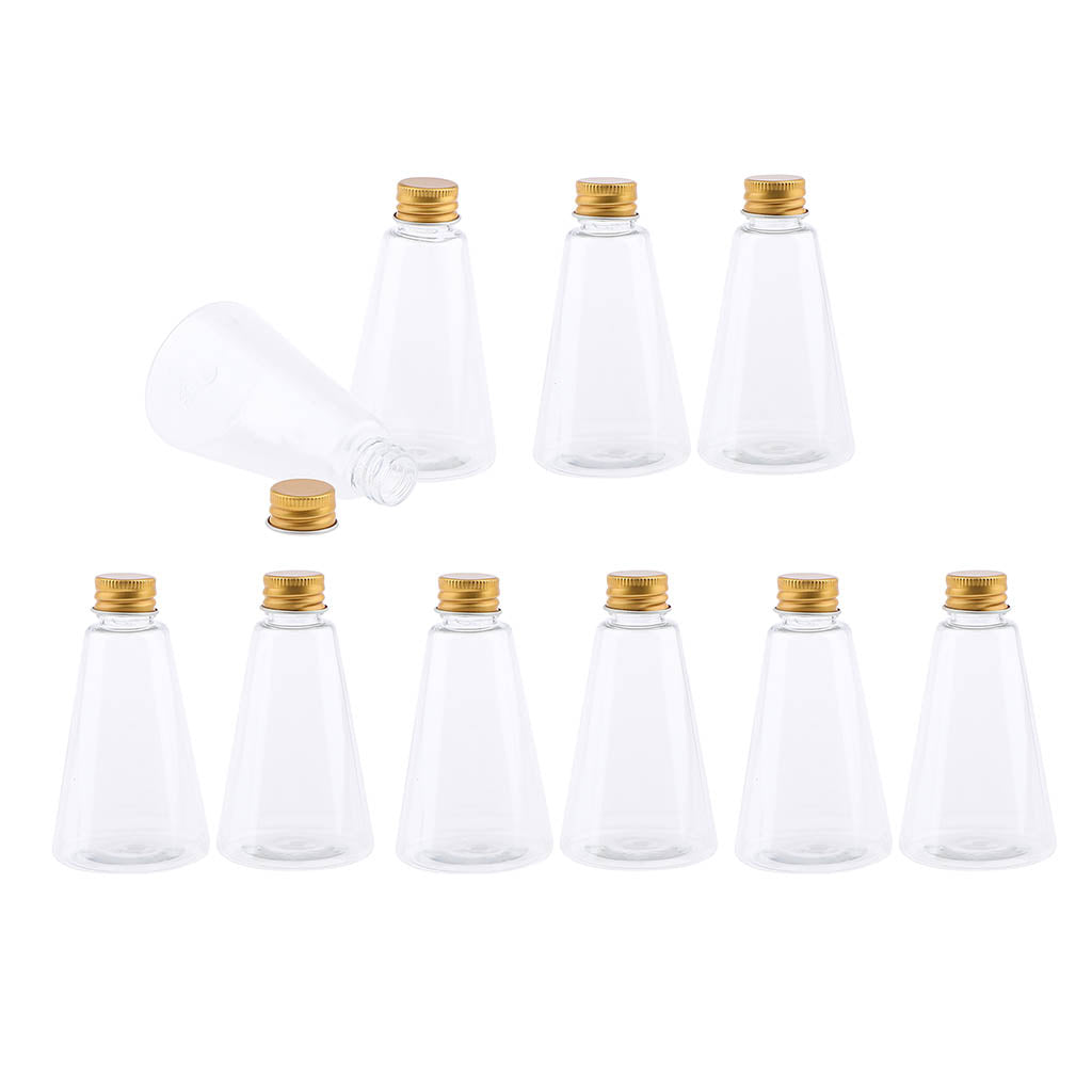 10x 90mL Empty Travel Cosmetics Bottles Refillable Containers w/ Screw Lids