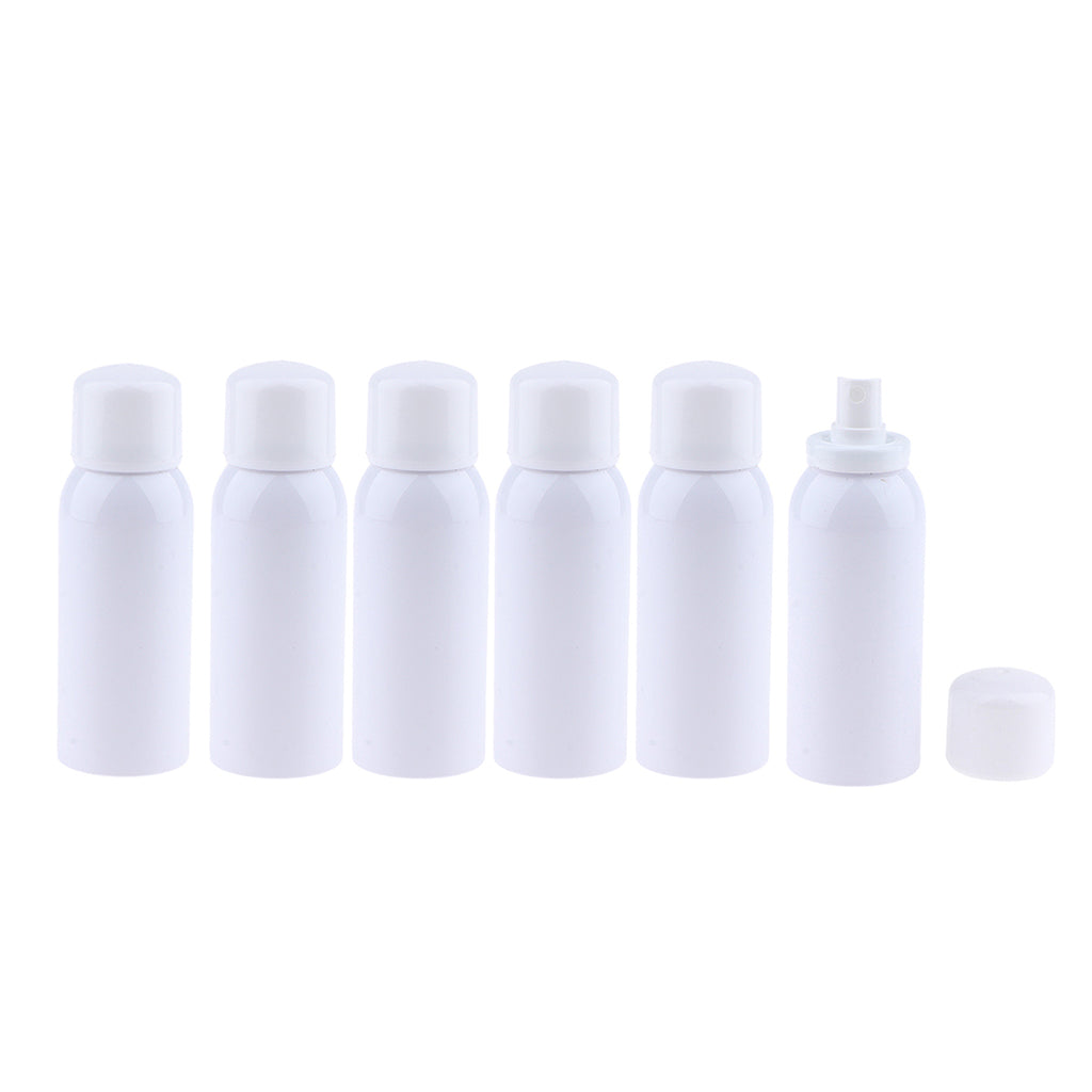 6pcs Empty Fine Mist Pump Spray Bottles for Perfume Toner Amber Atomizer 120ml