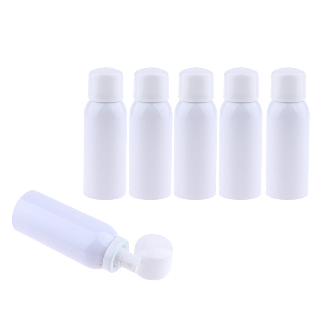 6pcs Empty Fine Mist Pump Spray Bottles for Perfume Toner Amber Atomizer 120ml