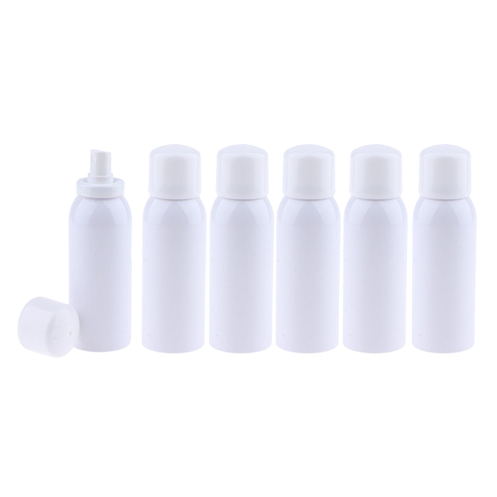 6pcs Empty Fine Mist Pump Spray Bottles for Perfume Toner Amber Atomizer 150ml