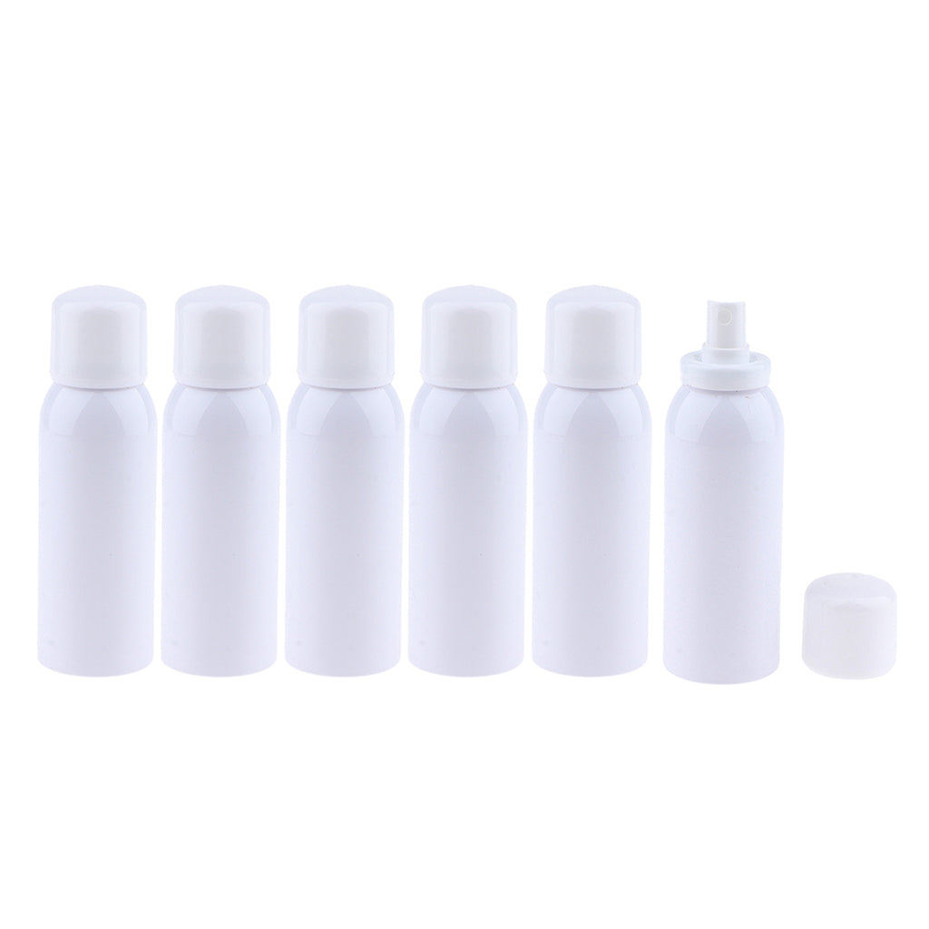 6pcs Empty Fine Mist Pump Spray Bottles for Perfume Toner Amber Atomizer 150ml