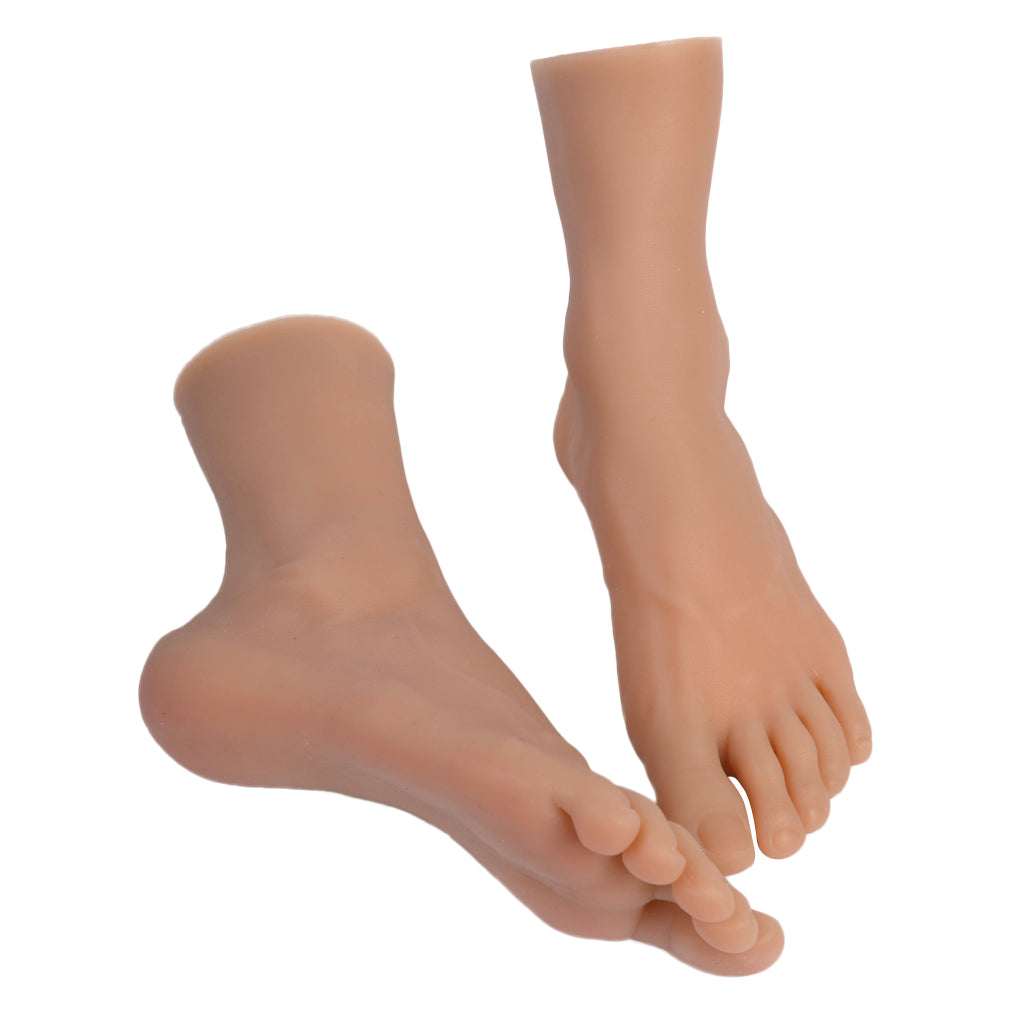 1Pair Men Mannequin Foot Practice Model Display Jewelry Shoe Sock Art Sketch