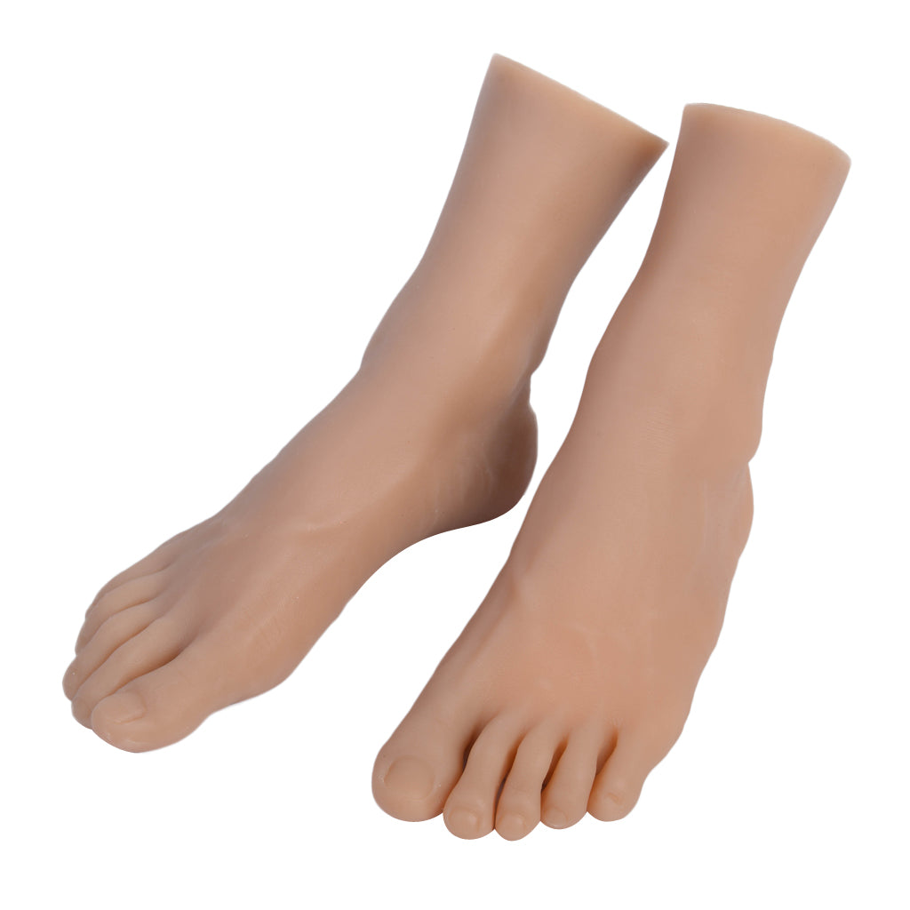 1Pair Men Mannequin Foot Practice Model Display Jewelry Shoe Sock Art Sketch