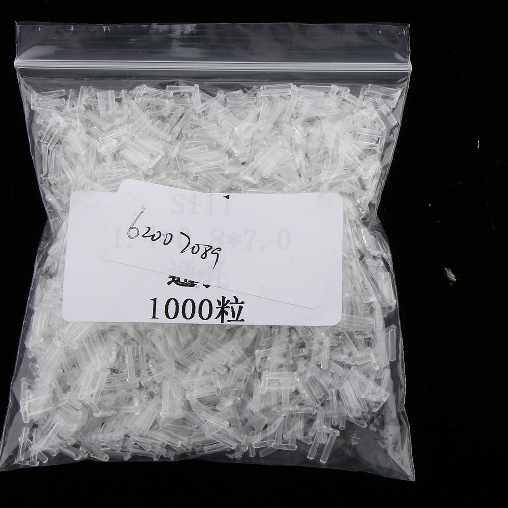 1000x Dual Plastic Stopper for Rimless Eyeglass Frame Lens Fixing Tool 1.4mm