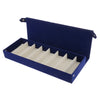 8 Slots Eyeglasses Storage Box Sunglass Jewelry Display Case Holder Blue