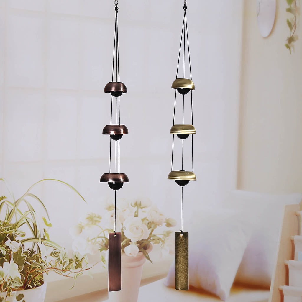 Novelty Wind Chime WindBell Hanging Pendant Home Garden Decor Crafts Brass