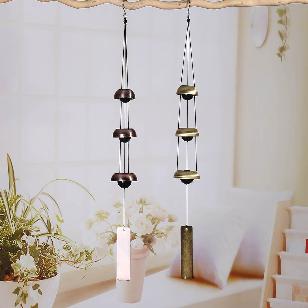 Novelty Wind Chime WindBell Hanging Pendant Home Garden Decor Crafts Brass