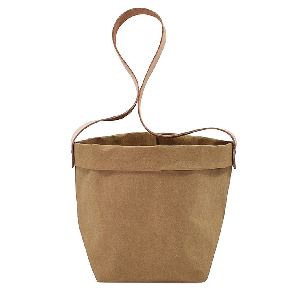 Hanging Kraft Paper Plant Pot Basket Planter Flower Pot Square 13cm