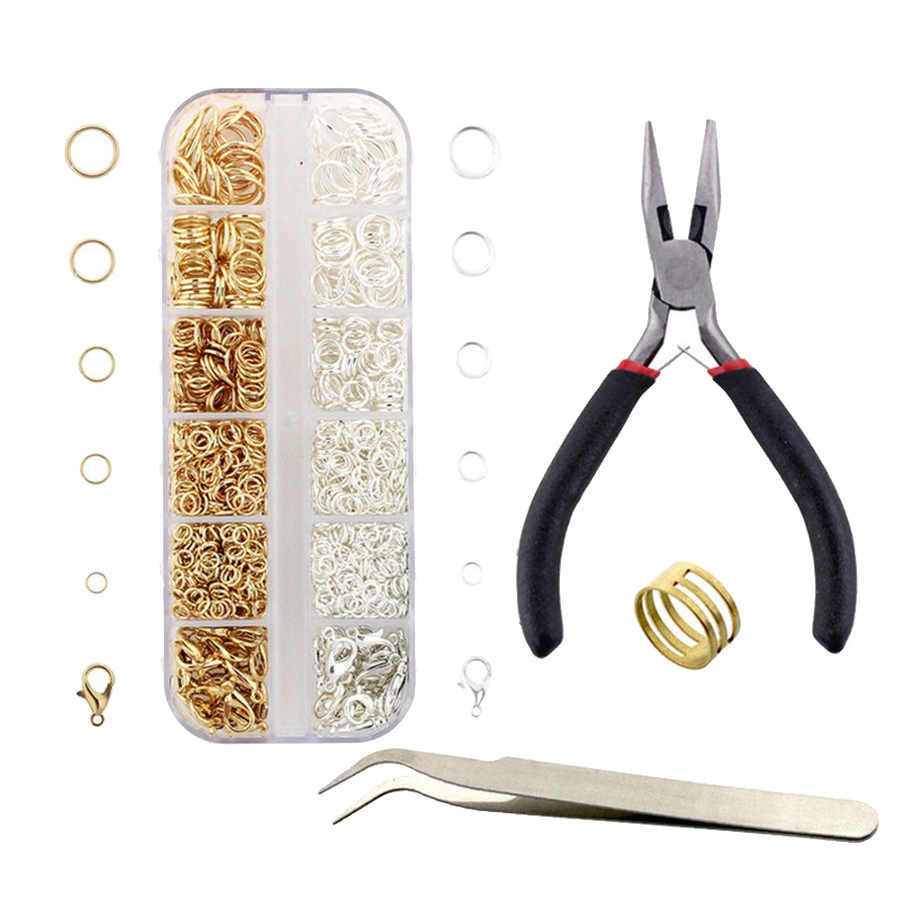 1Set Jewelry Making Beading Repair Tools Kit Jewelry Findings Gold Silver