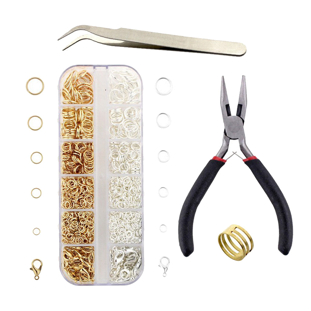 1Set Jewelry Making Beading Repair Tools Kit Jewelry Findings Gold Silver