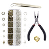 1Set Jewelry Making Beading Repair Tools Kit Jewelry Findings Bronze White K