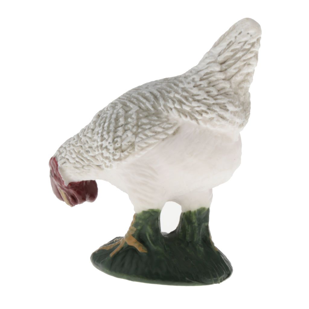 Animal Model Simulation Animal Model Animal Ornaments Crafts White Cock