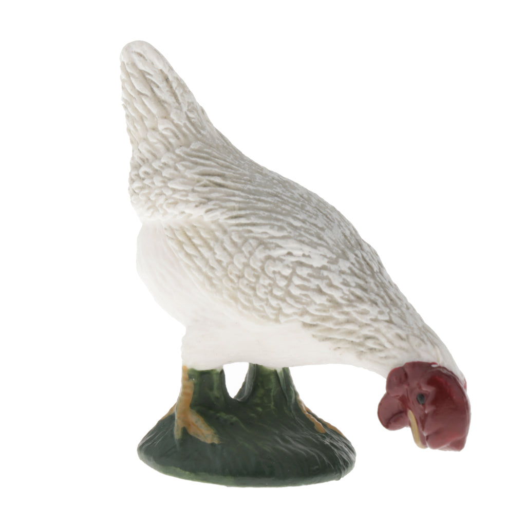 Animal Model Simulation Animal Model Animal Ornaments Crafts White Cock