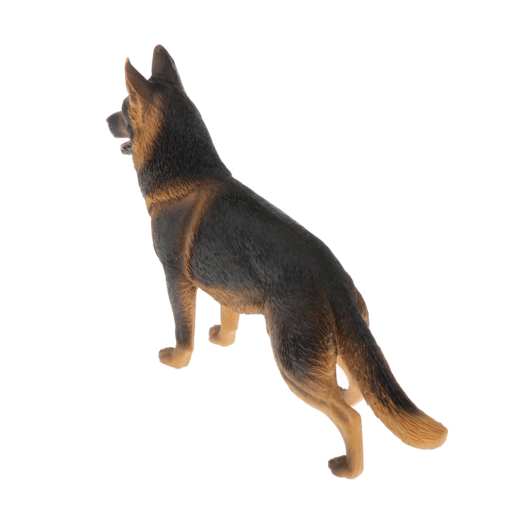 Animal Model-German Shepherd Dog Model Animal Figure Toys Light Yellow