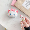 3D Cute Cartoon Earphone Protective Silicone Cover for Apple Airpods2 white