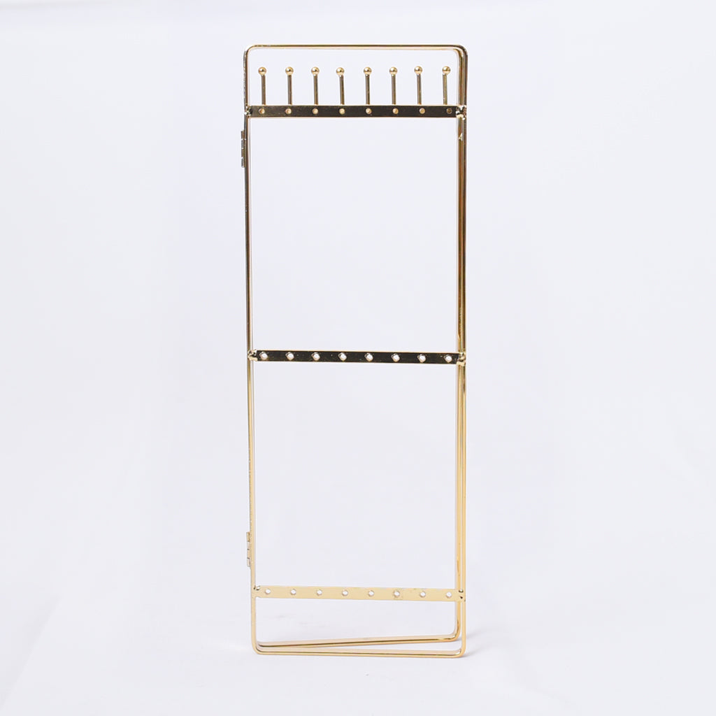 Double Panel Jewelry Display Rack Hanging Earrings Stand Jewelry Organizer