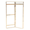 Double Panel Jewelry Display Rack Hanging Earrings Stand Jewelry Organizer